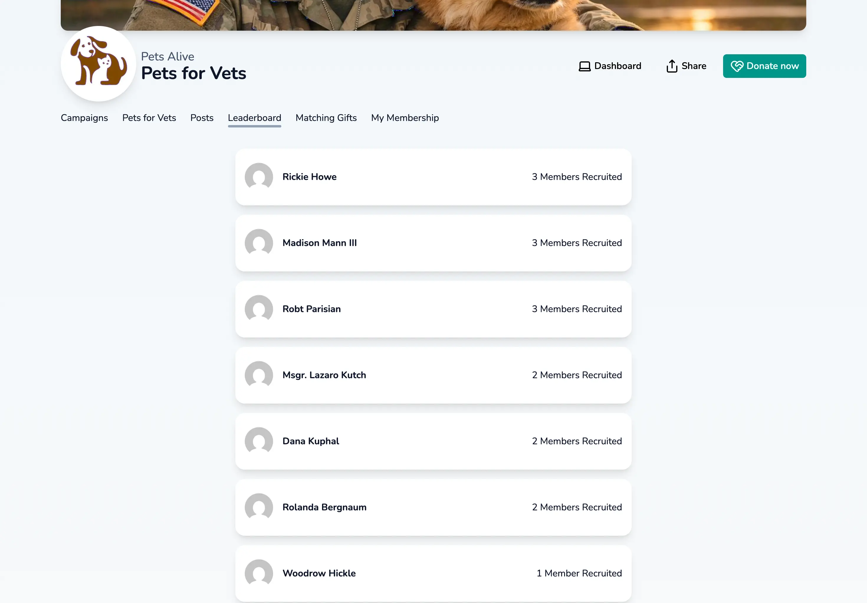 Gamify your fundraising with leaderboards