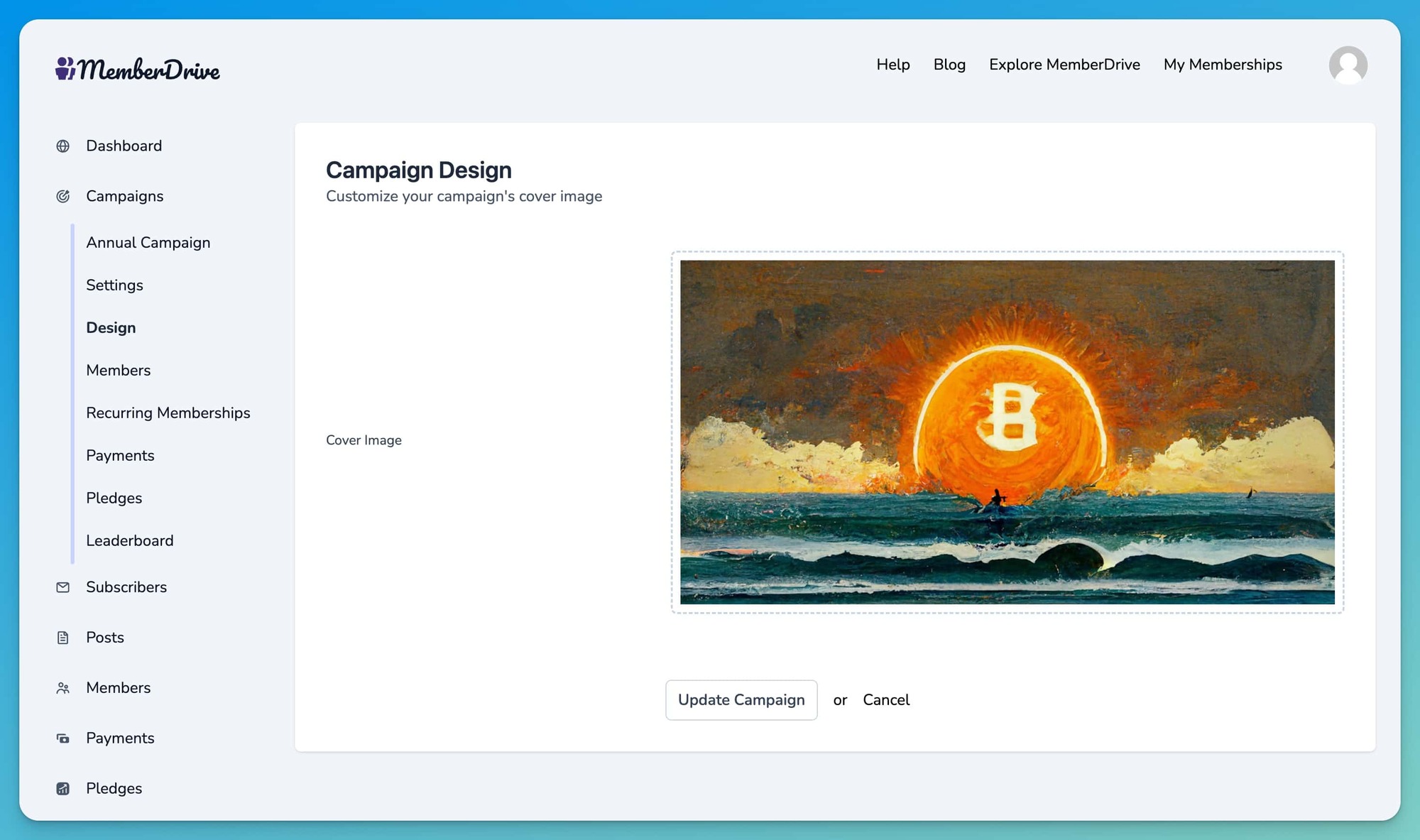Campaign Setup Design Header
