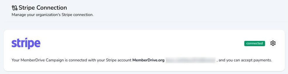 Stripe connected
