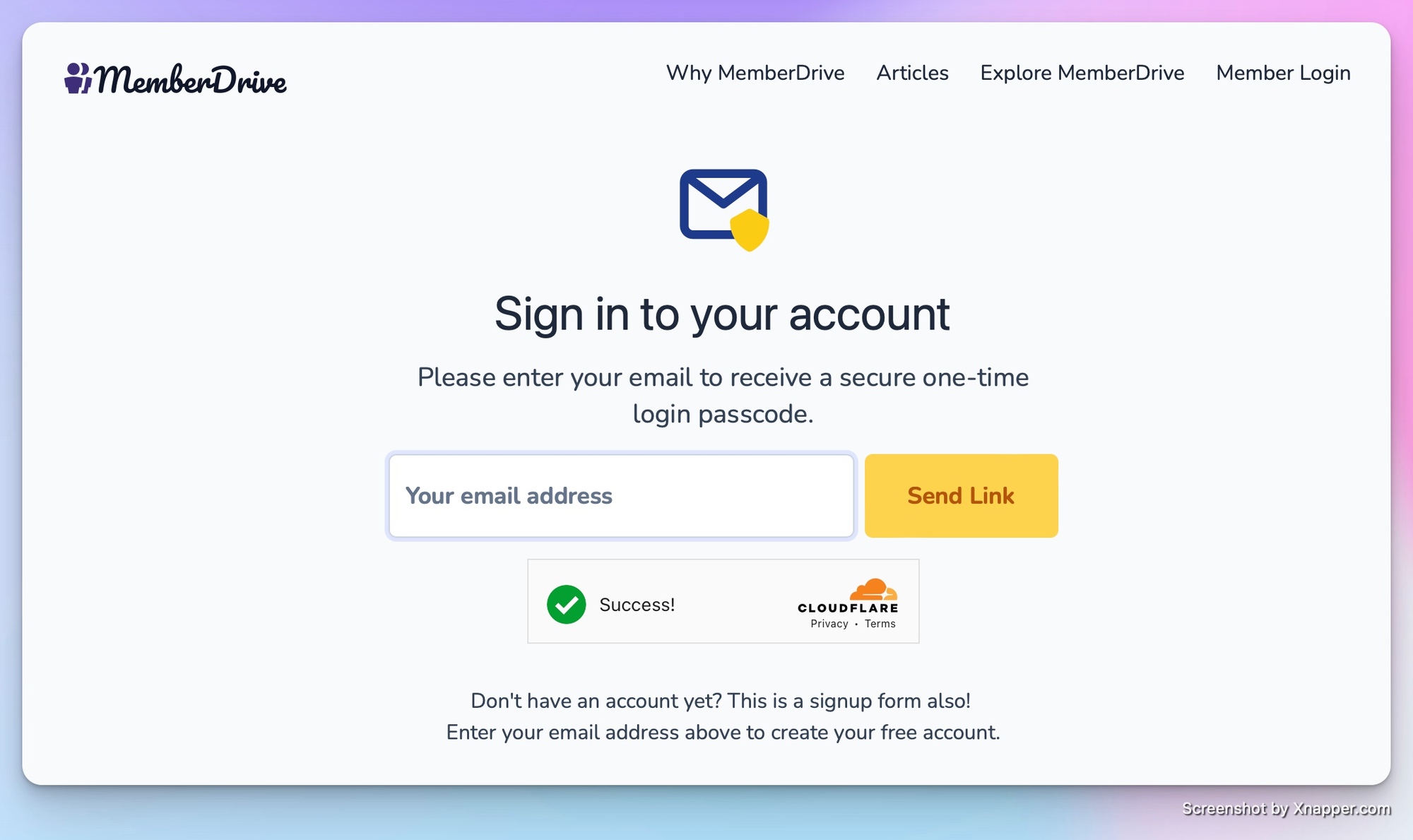 Login to MemberDrive